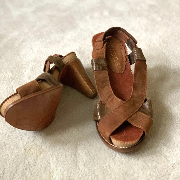 Neosens Sandals Slingback made in Spain leather straps size 36 - Picture 3 of 16